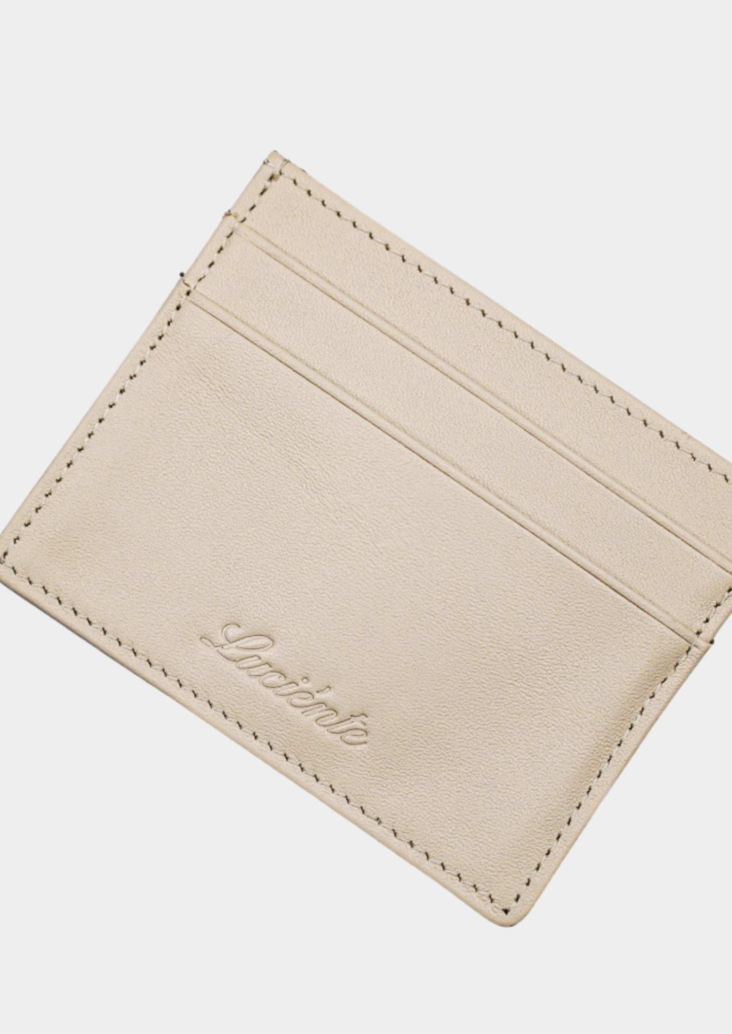 Essential Calfskin Leather Cardholder - Taupe | Castielli
