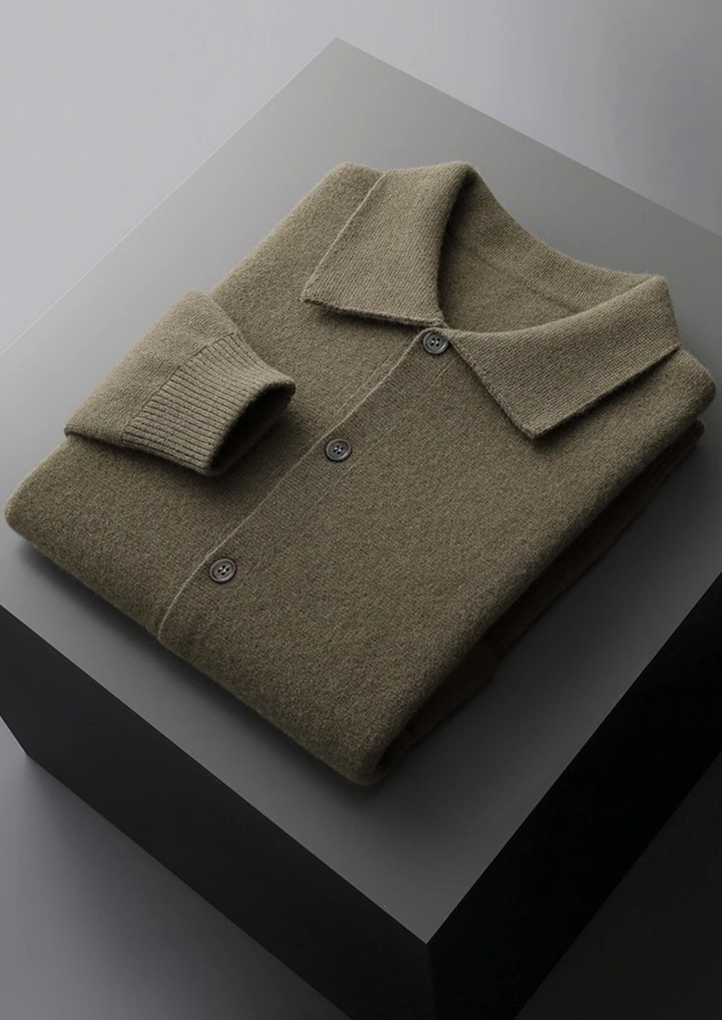 Pure Extra-Fine Merino Wool Button Overshirt | Castielli