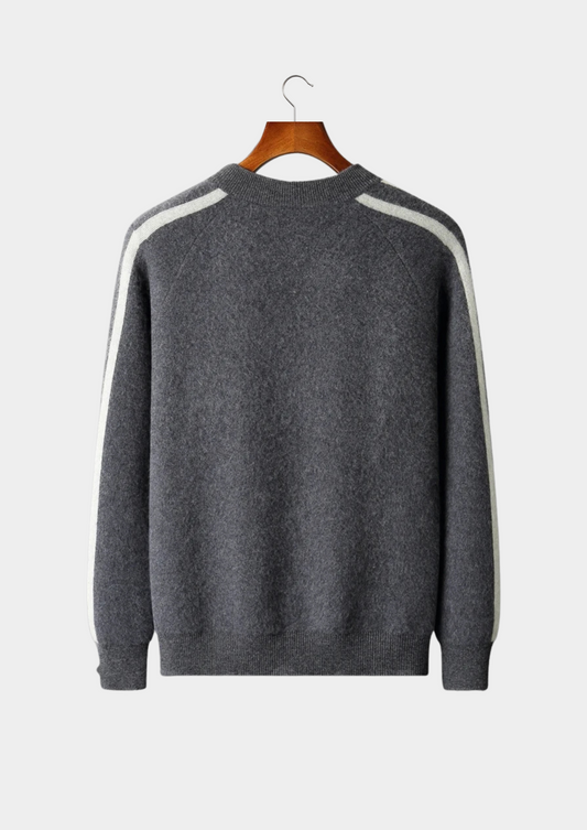 Pure Extra-Fine Merino Wool Striped Cardigan | Castielli