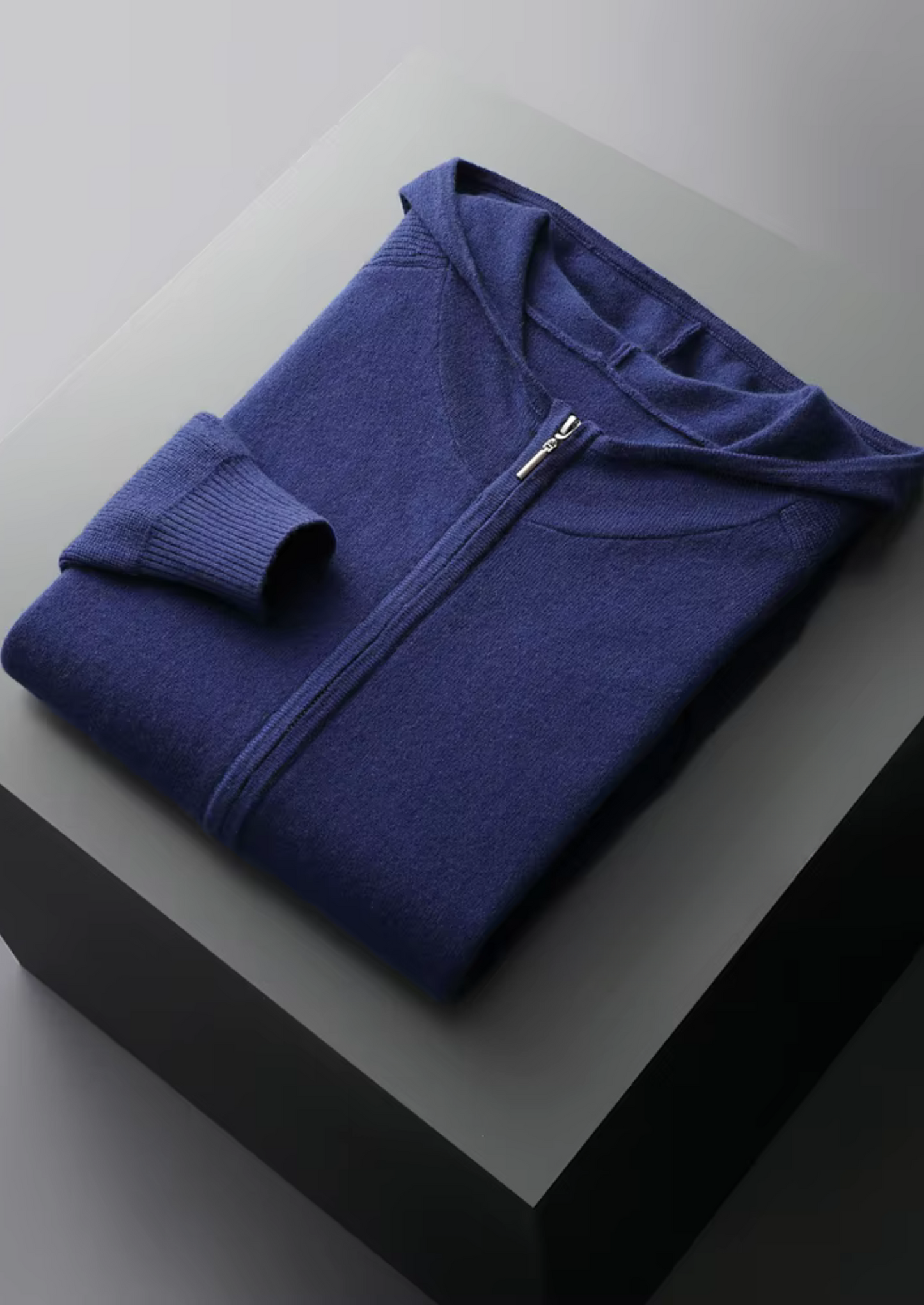 Premium Cashmere Navy Blue Kilian Leisure Set | Castielli