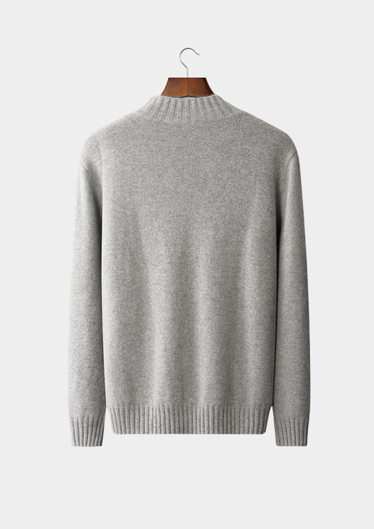 Pure Cashmere Mockneck Sweater | Castielli