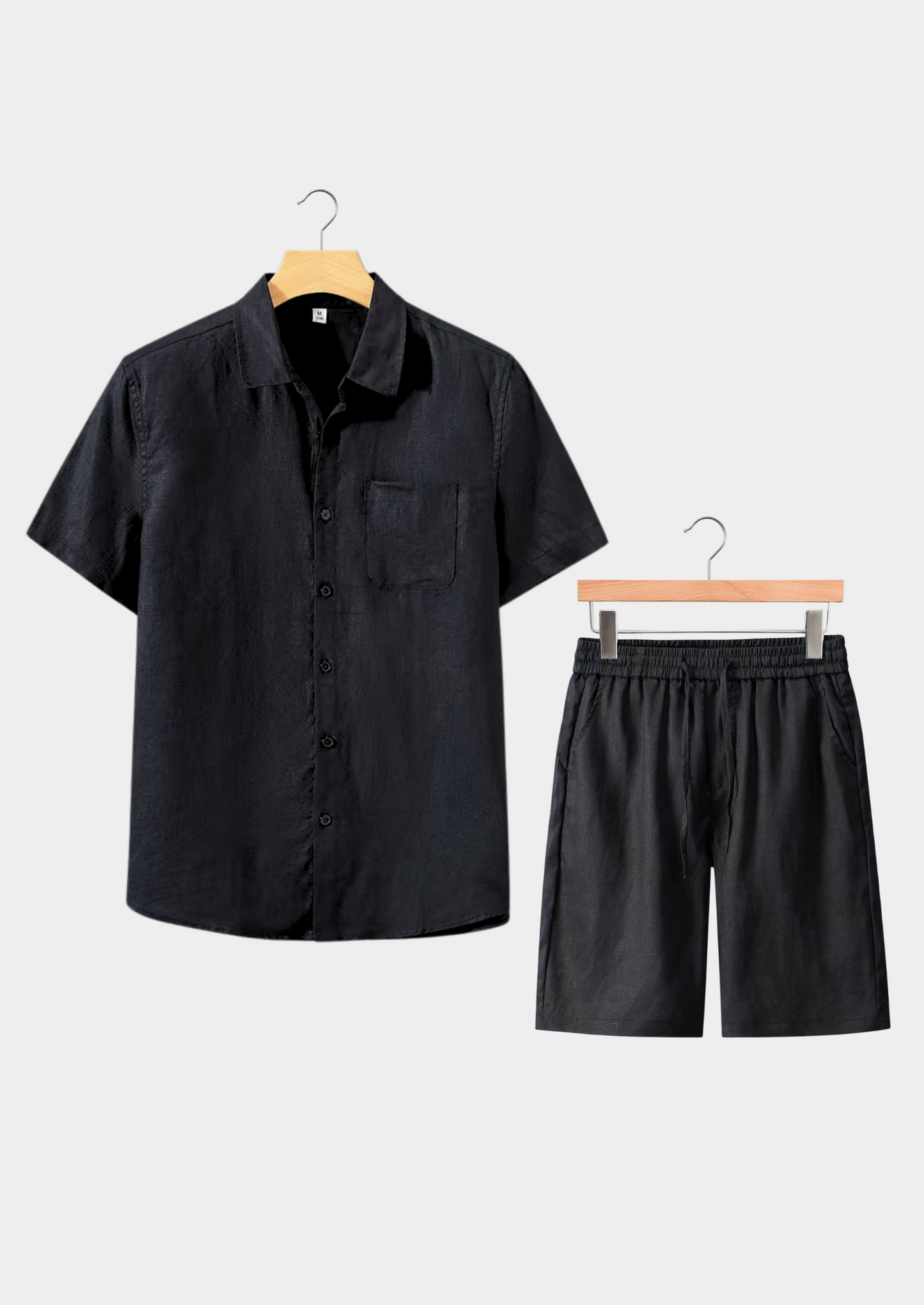 Dolcevita Shortsleeve Summer Set - Black | Castielli