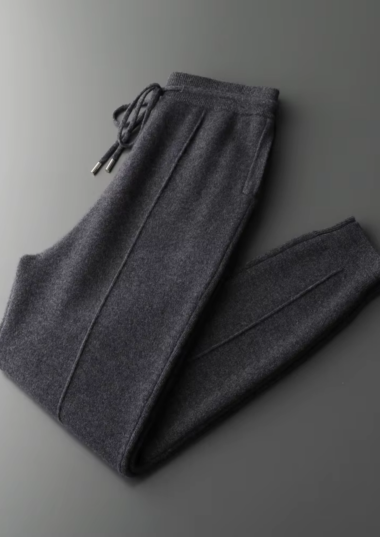 Pure Extra-Fine Merino Wool Dark Gray Luzzo Set | Castielli