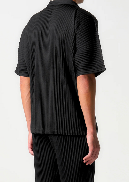 Black Pleated Summer Set | Castielli