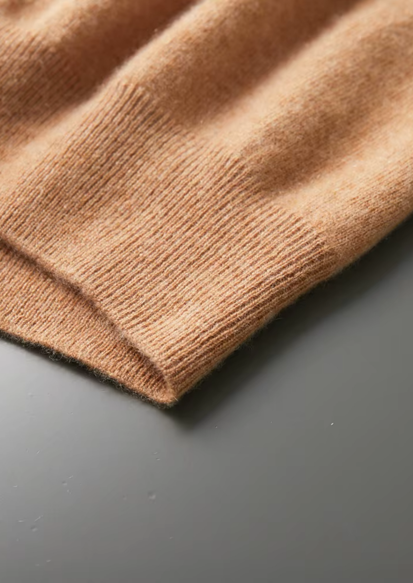 Premium Cashmere Classic Crewneck T-Shirt - Honey Mustard | Castielli
