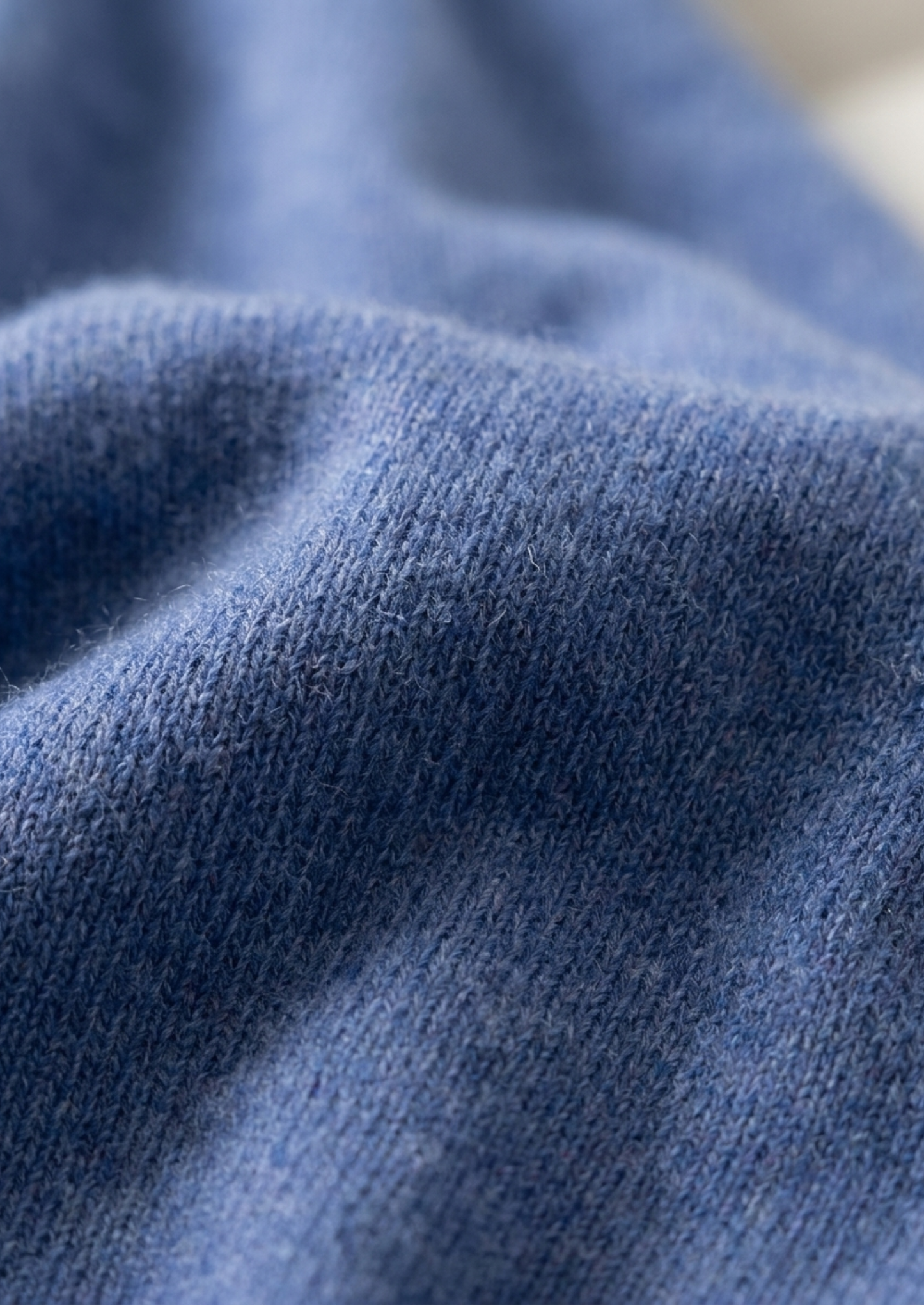 Premium Cashmere Classic Crewneck T-Shirt - Deep Atlantic | Castielli