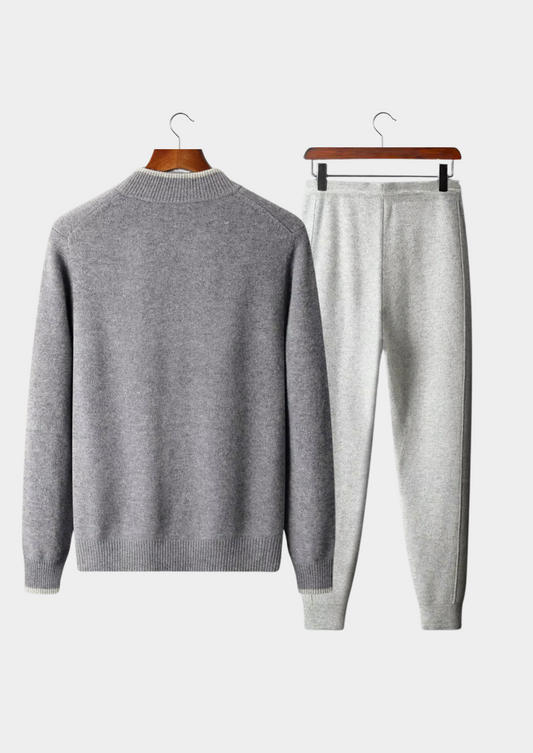 Pure Extra-Fine Merino Wool Two Tone Set | Castielli