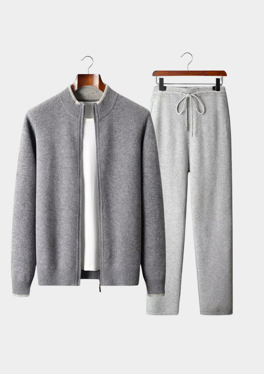 Pure Extra-Fine Merino Wool Two Tone Set | Castielli