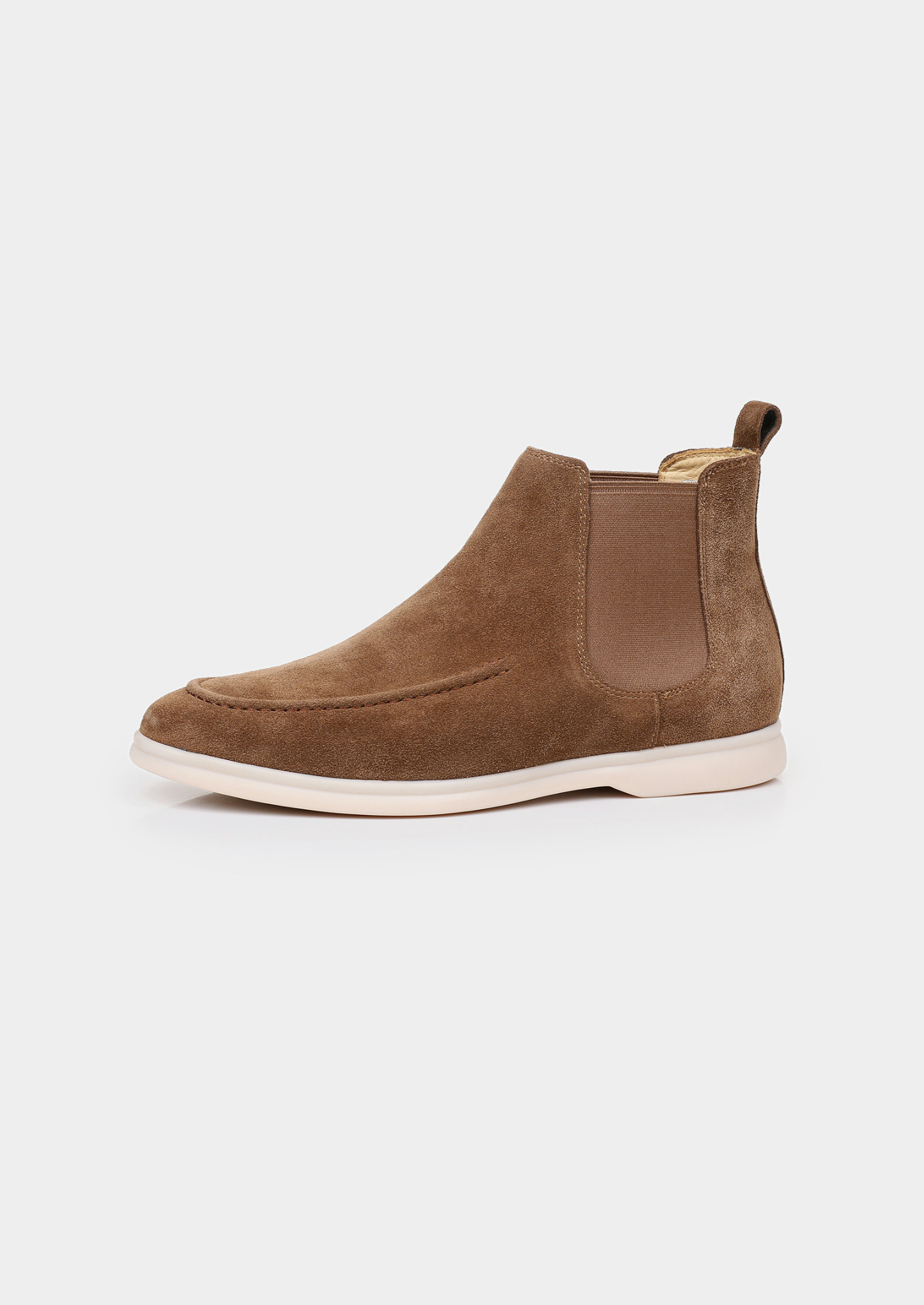 Light Brown Suede Chelsea Boot | Castielli