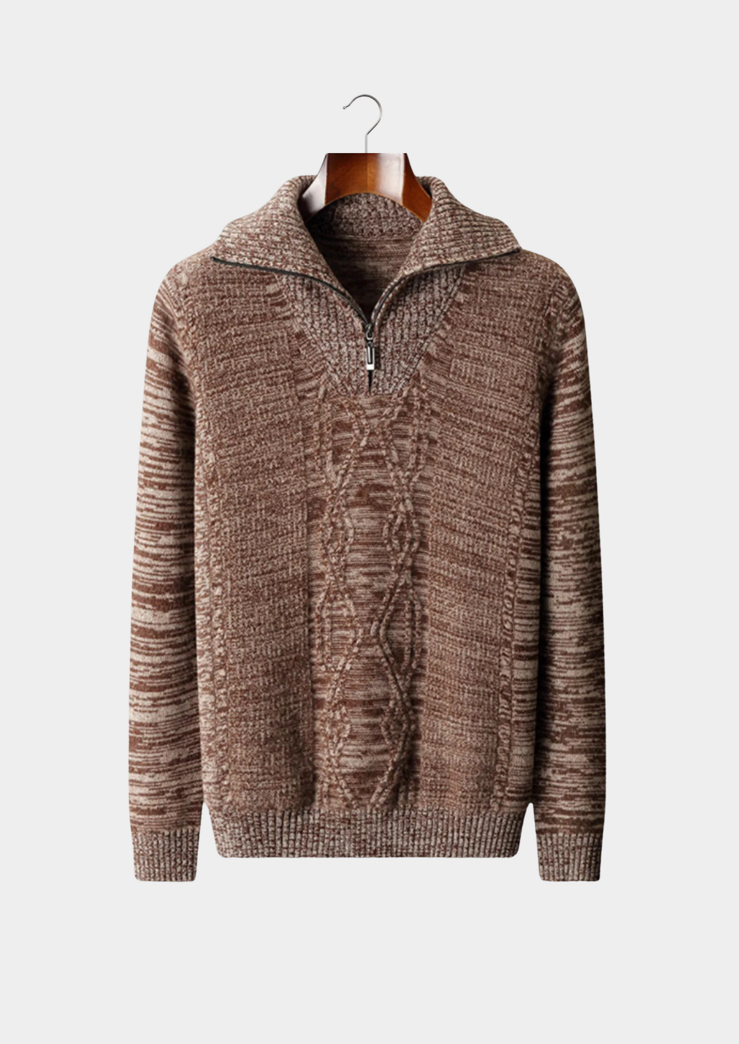 Pure Extra-Fine Merino Wool Half Zip Sweater | Castielli