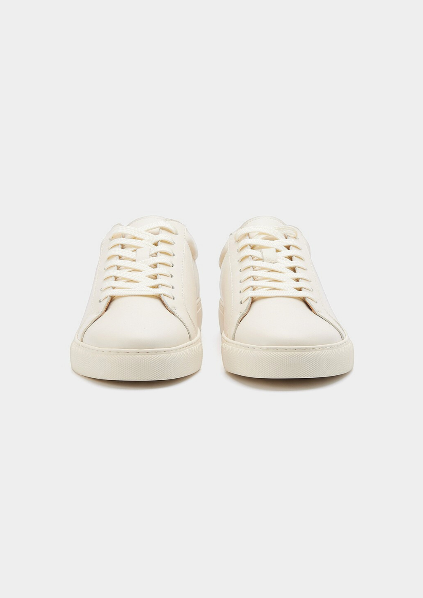 Ivory Essential Leather Sneaker | Castielli