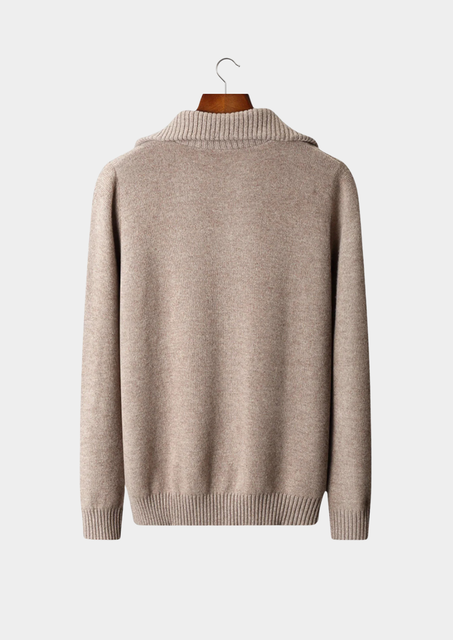 Pure Extra-Fine Merino Wool Half Zip Sweater | Castielli
