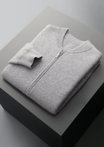 Pure Extra-Fine Merino Wool V-Neck Cardigan