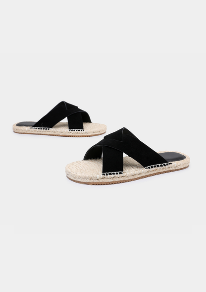 Black Resort Sandal | Castielli