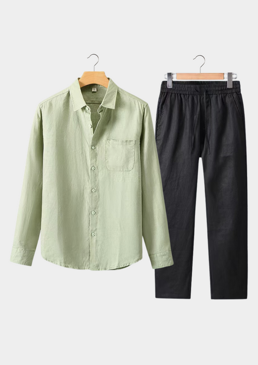 Dolcevita Longsleeve Summer Set - Mint Green/black | Castielli