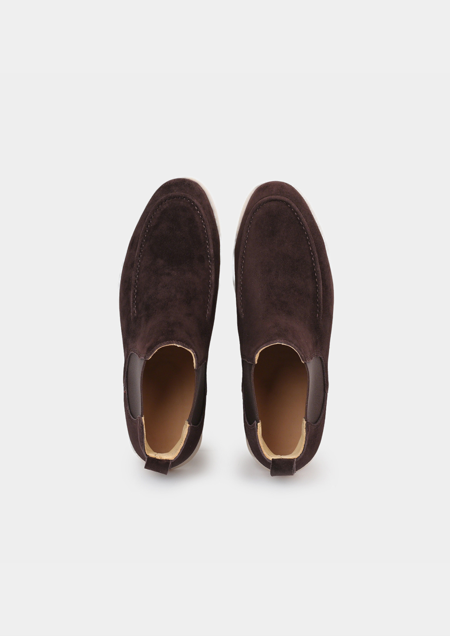 Coffee Suede Chelsea Boot | Castielli