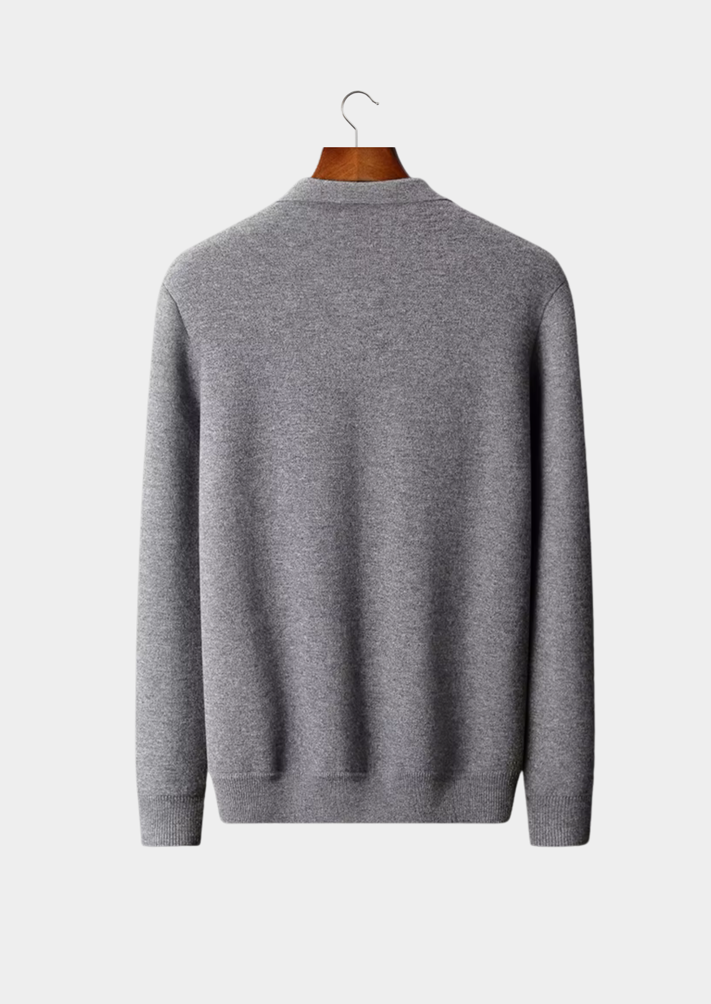 Pure Extra-Fine Merino Wool Polo Zip Cardigan | Castielli