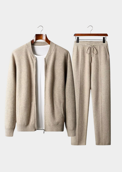 Pure Extra-Fine Merino Wool Sand Falconi Set | Castielli