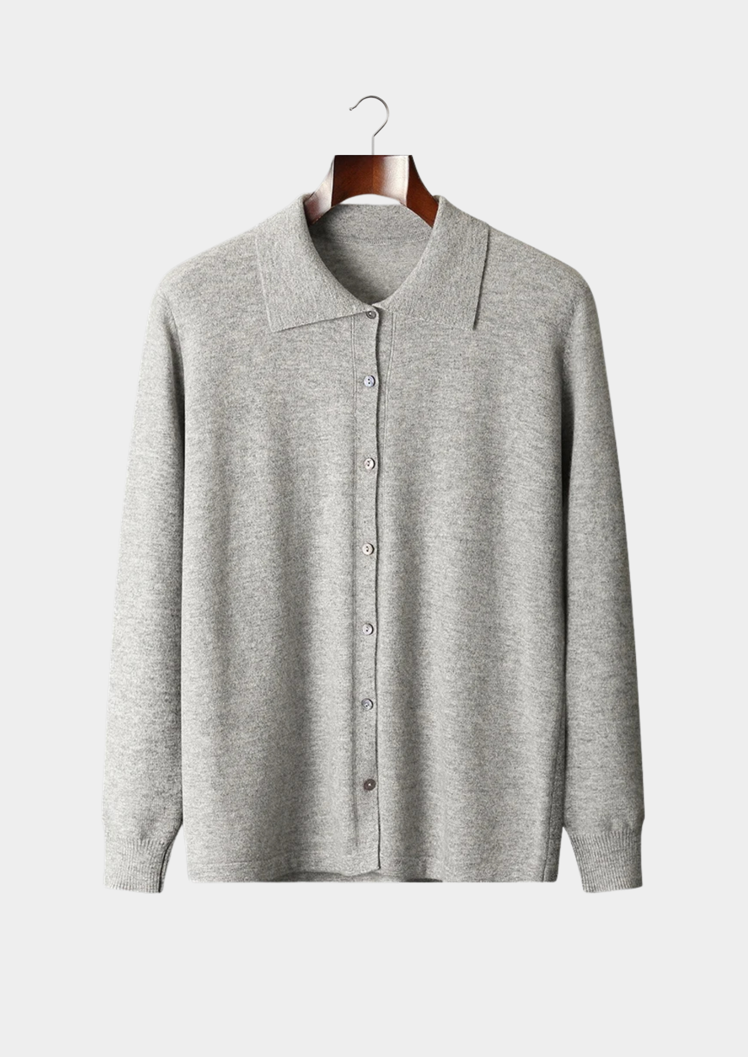 Pure Extra-Fine Merino Wool Polo Cardigan | Castielli