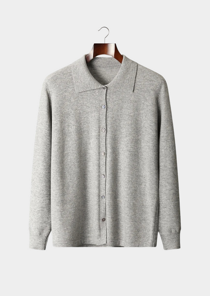 Pure Extra-Fine Merino Wool Polo Cardigan | Castielli