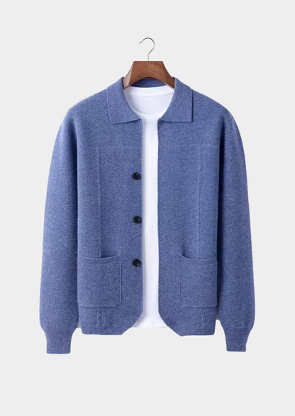 Pure Extra-Fine Merino Wool Button Overshirt | Castielli