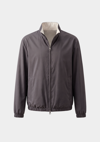 Fog Gray Technical Windbreaker Jacket | Castielli