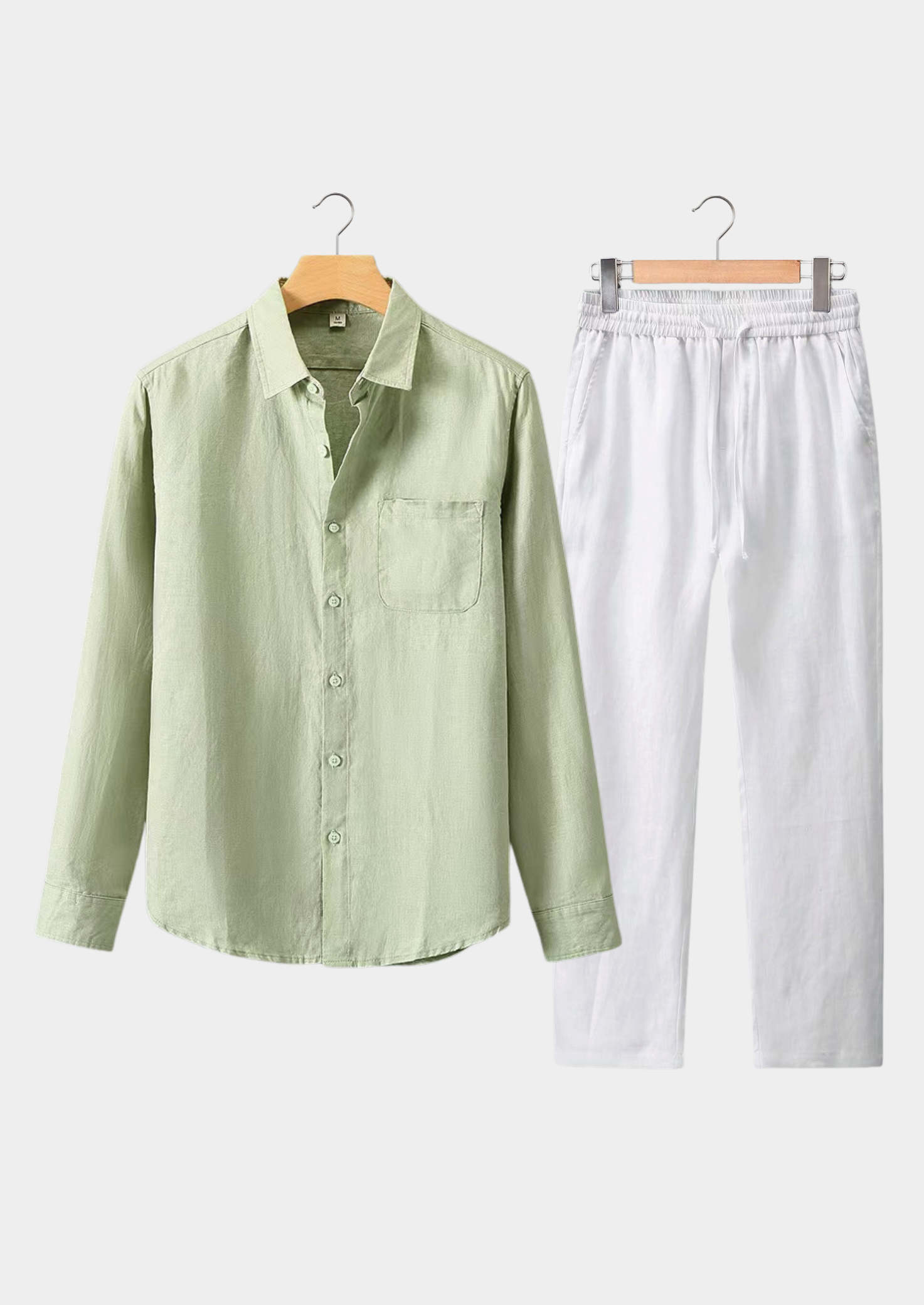 Dolcevita Longsleeve Summer Set - Mint Green/white | Castielli