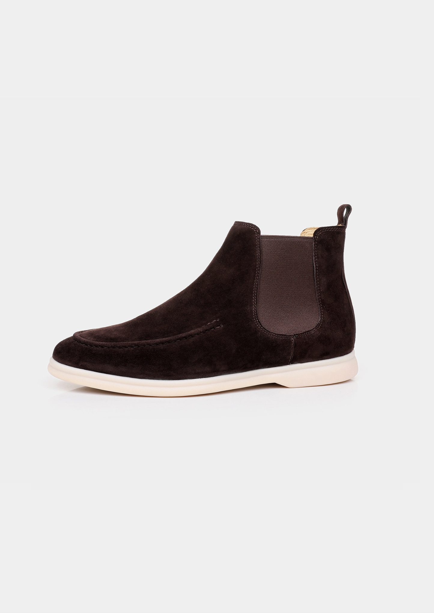 Coffee Suede Chelsea Boot | Castielli