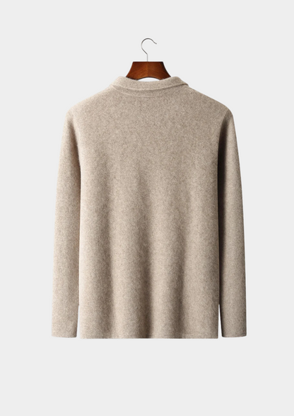 Premium Cashmere Zipper Cardigan | Castielli