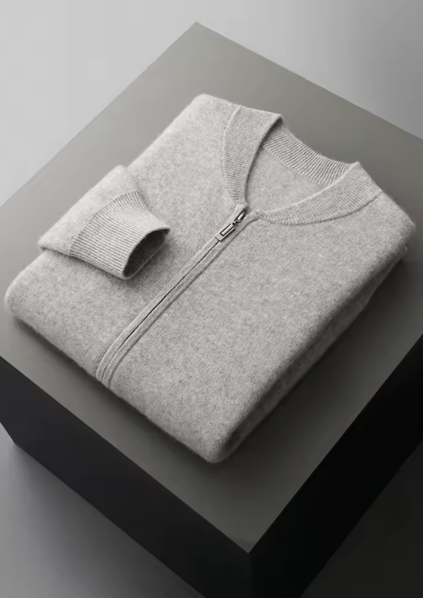 Pure Extra-Fine Merino Wool Light Gray Falconi Set | Castielli