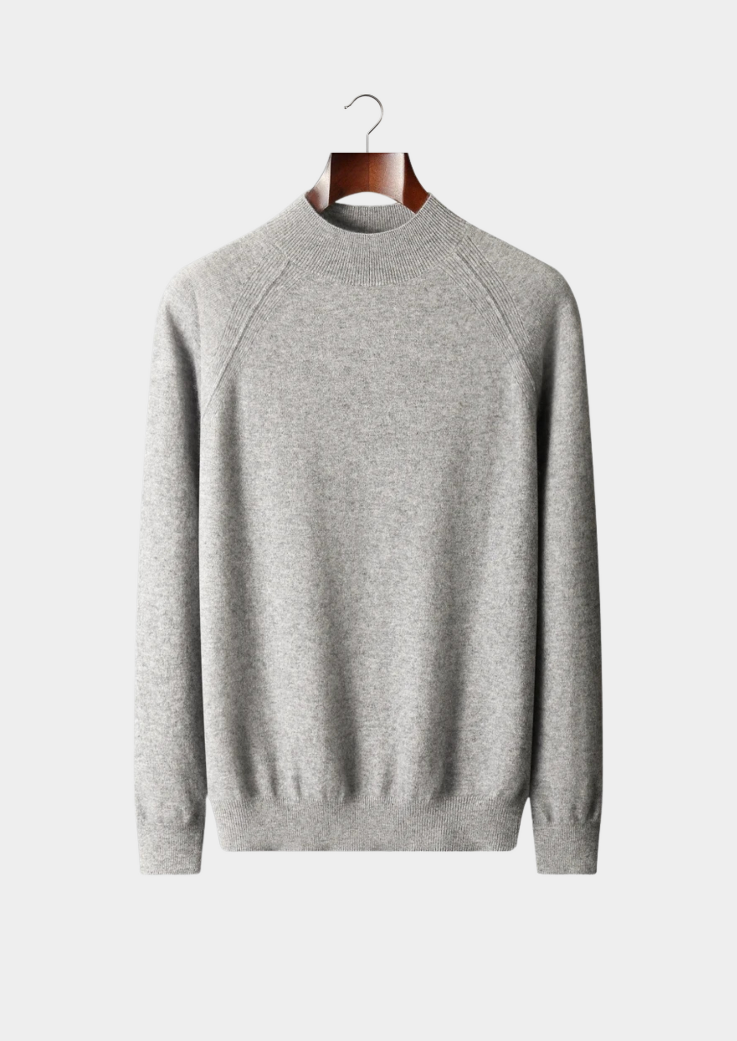 Pure Extra-Fine Merino Wool Raglan Mockneck | Castielli