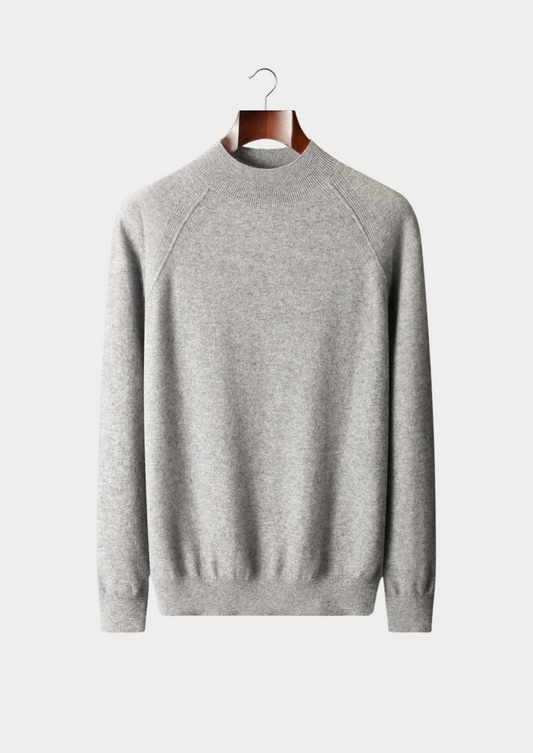 Pure Extra-Fine Merino Wool Raglan Mockneck | Castielli