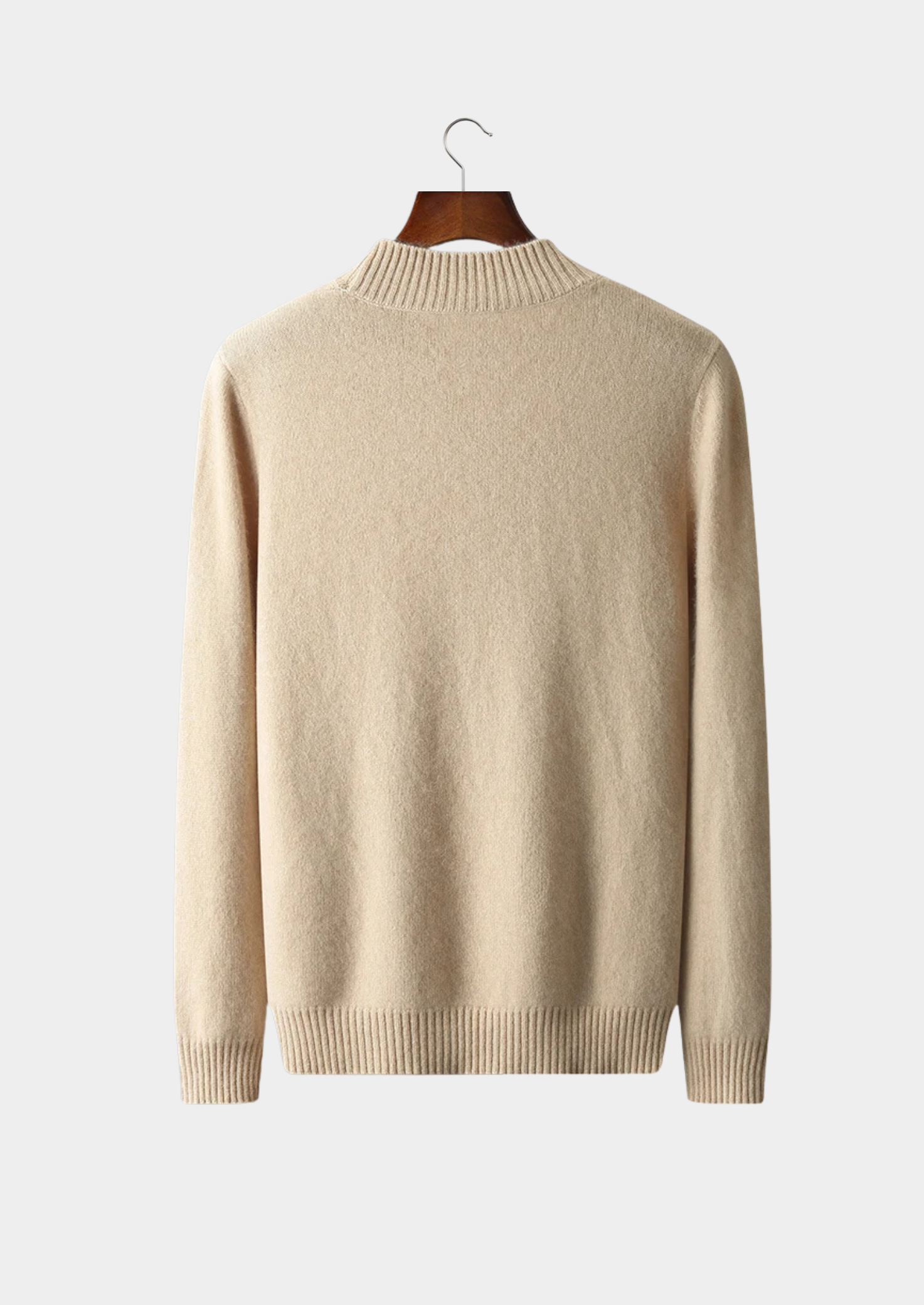 Pure Extra-Fine Merino Wool Jacquard Mockneck | Castielli
