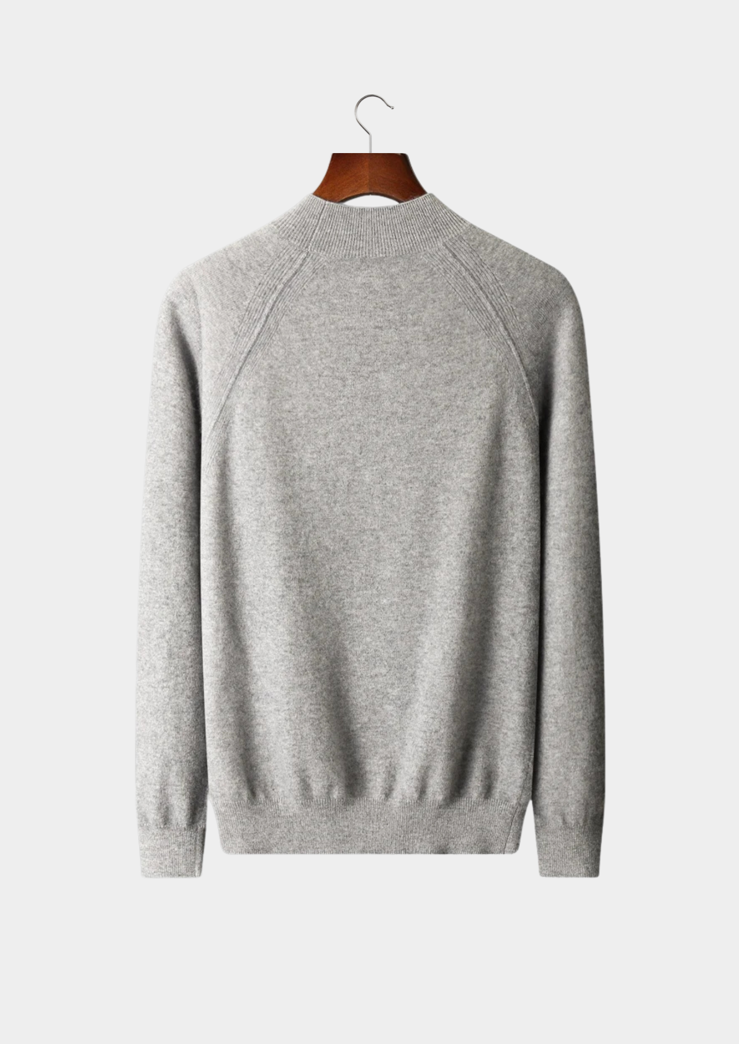 Pure Extra-Fine Merino Wool Raglan Mockneck | Castielli