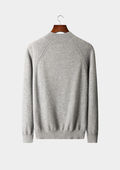 Pure Extra-Fine Merino Wool Raglan Mockneck | Castielli
