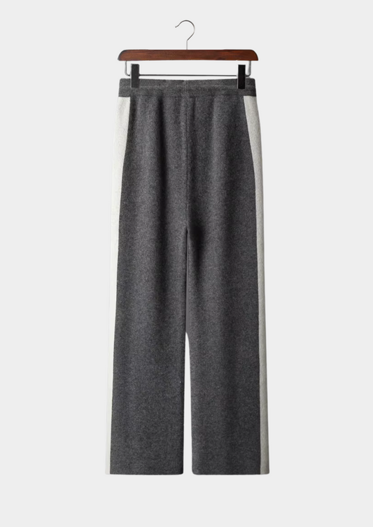 Pure Extra-Fine Merino Wool Wide Leisure Trousers | Castielli