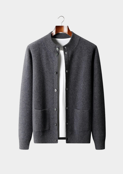 Premium Cashmere Button Cardigan | Castielli