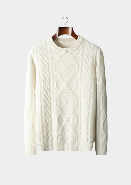 Pure Extra-Fine Merino Wool Wintertime Crewneck | Castielli