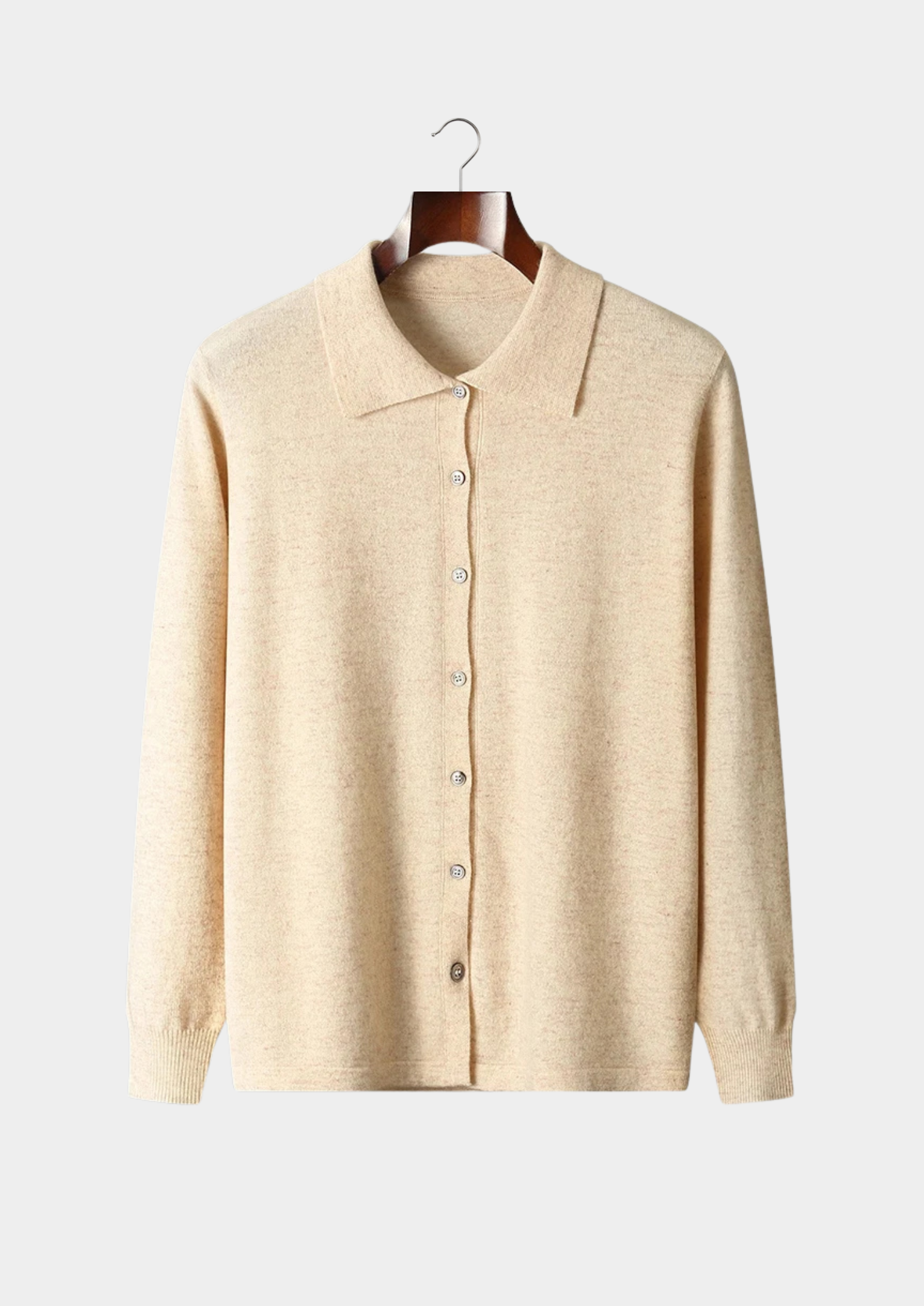 Pure Extra-Fine Merino Wool Polo Cardigan | Castielli