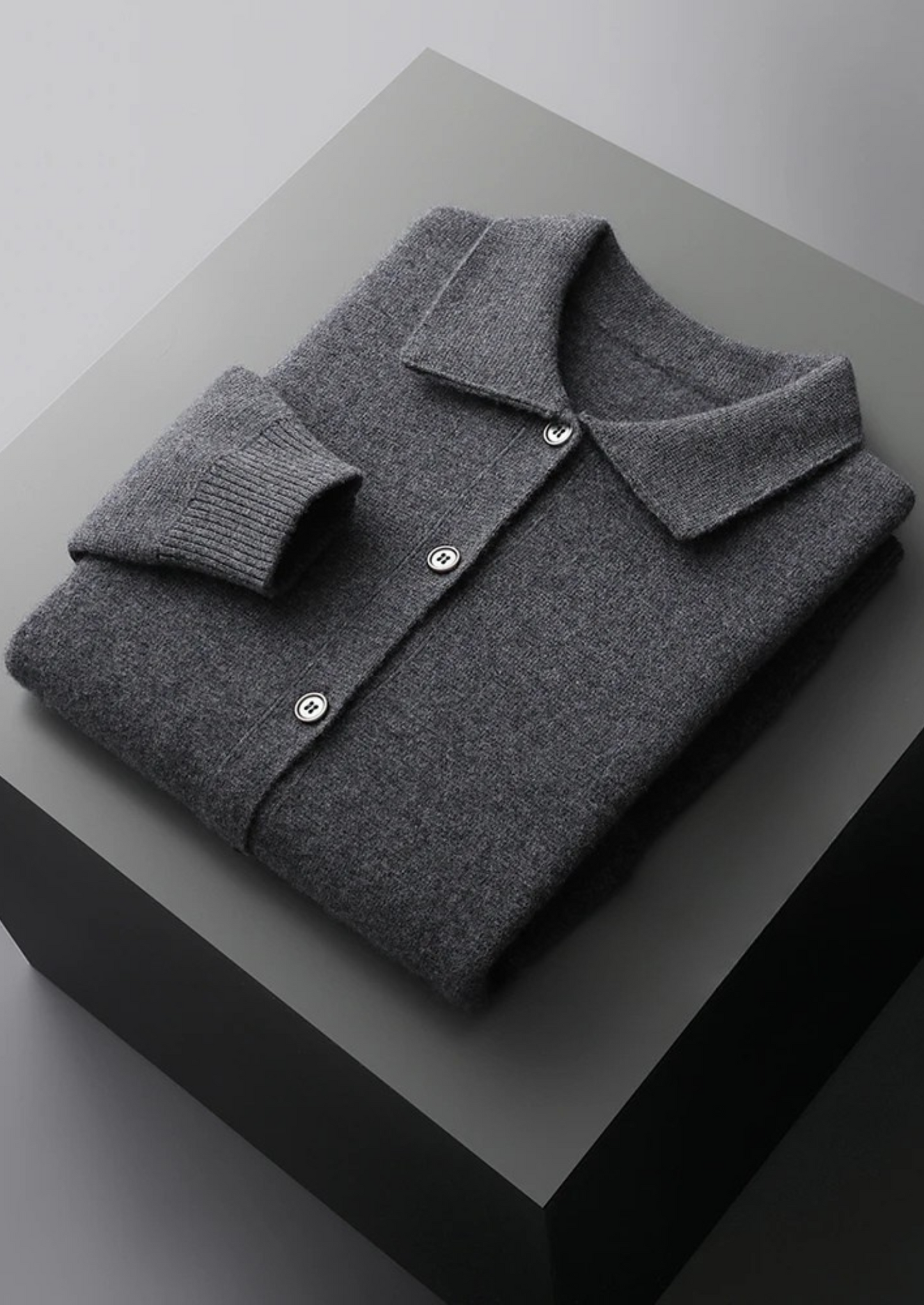 Pure Extra-Fine Merino Wool Button Overshirt | Castielli