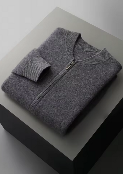 Pure Extra-Fine Merino Wool Dark Gray Falconi Set | Castielli