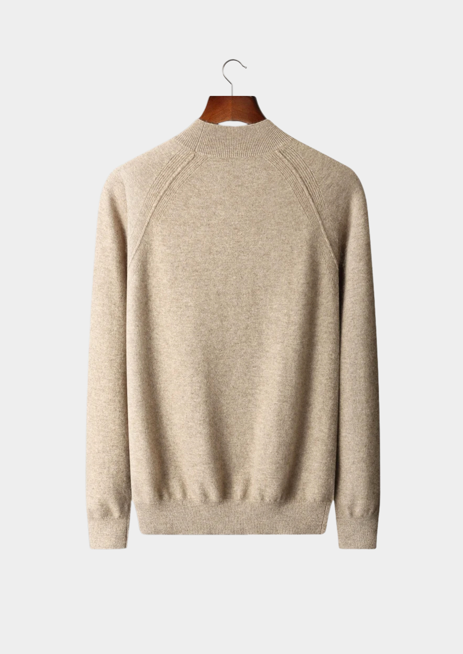 Pure Extra-Fine Merino Wool Raglan Mockneck | Castielli