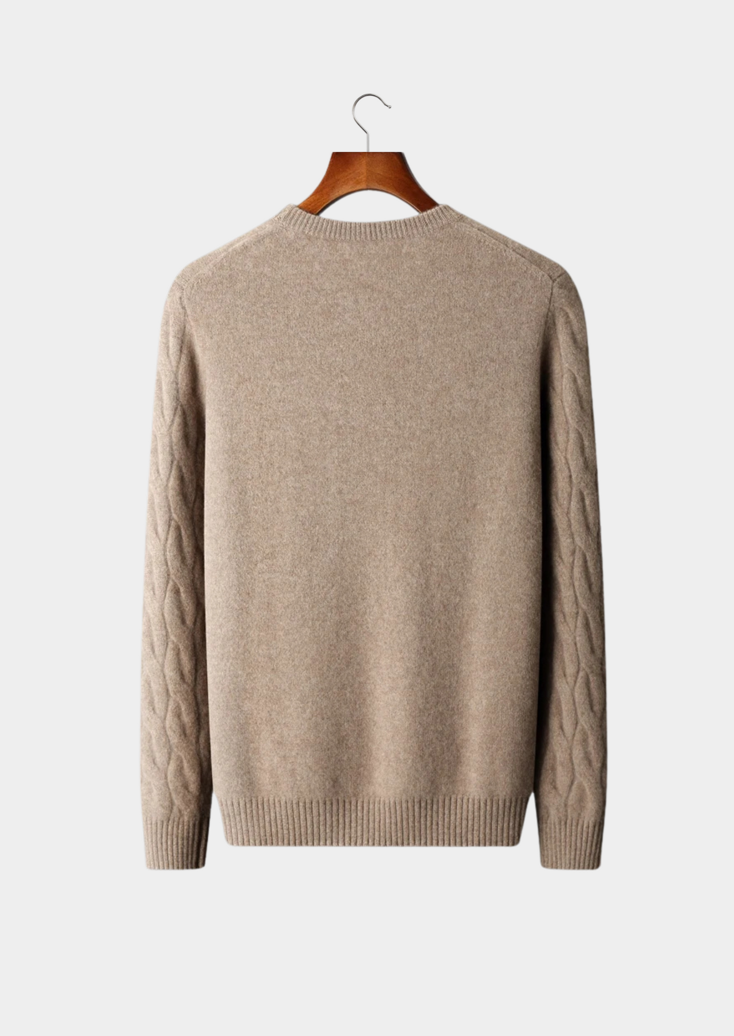 Premium Cashmere Cable Crewneck | Castielli