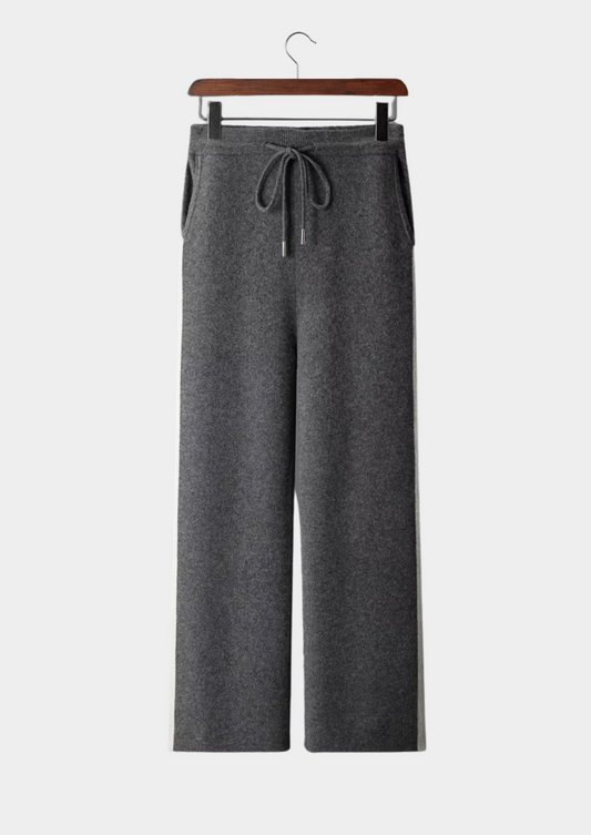 Pure Extra-Fine Merino Wool Wide Leisure Trousers | Castielli