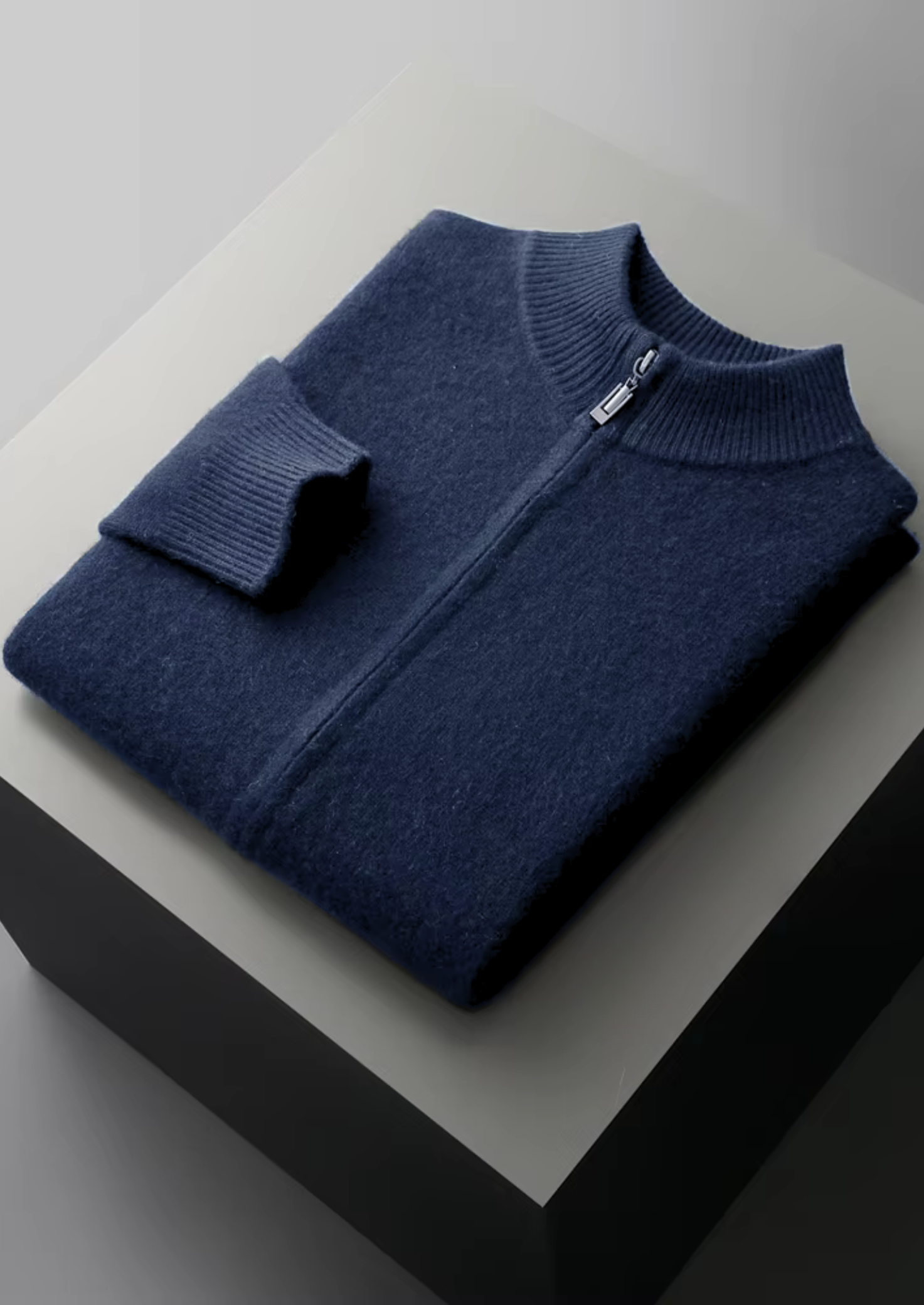 Pure Extra-Fine Merino Wool Navy Blue Luzzo Set | Castielli