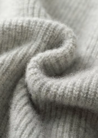 Pure Extra-Fine Merino Wool Ribbed Zip Hoodie | Castielli
