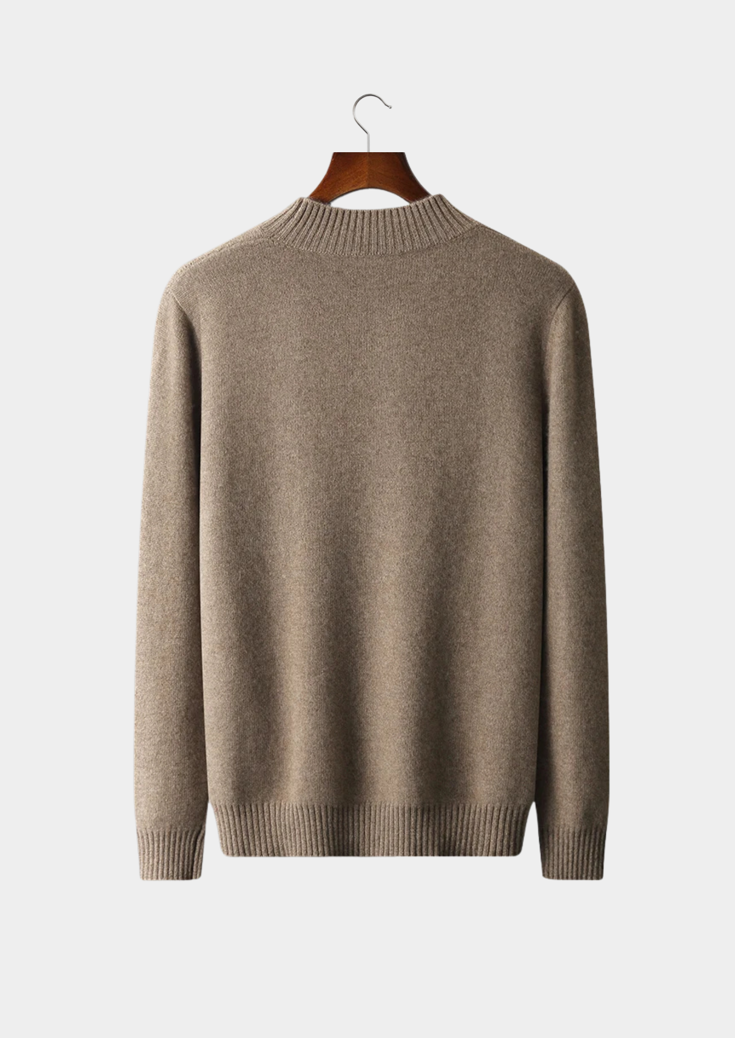 Pure Extra-Fine Merino Wool Jacquard Mockneck | Castielli