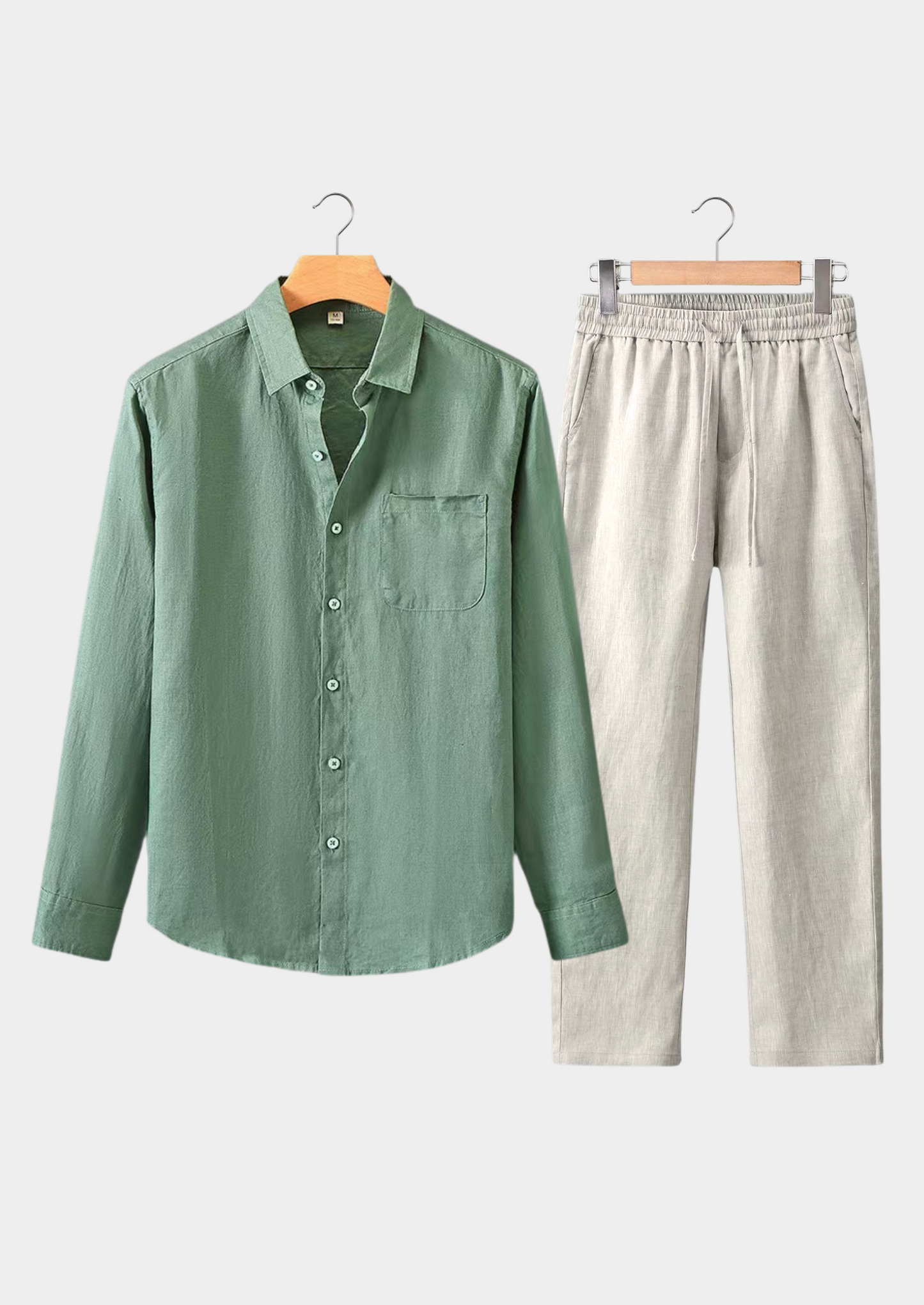 Dolcevita Longsleeve Summer Set - Green/beige | Castielli