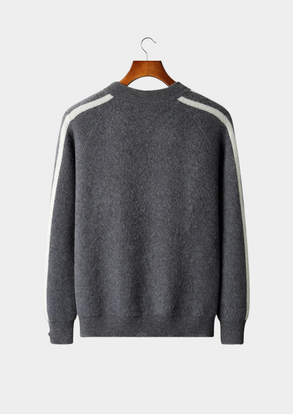 Pure Extra-Fine Merino Wool Striped Cardigan | Castielli