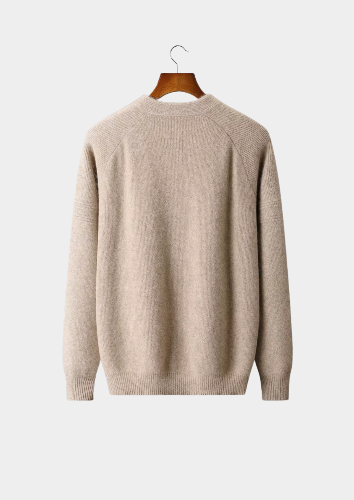 Pure Extra-Fine Merino Wool Ribbed Zip Cardigan | Castielli